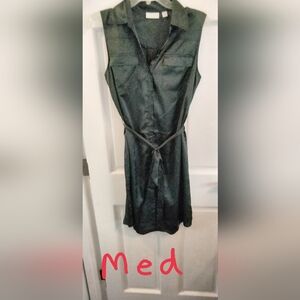 NYCO Chic Black Midi Dress with Belt